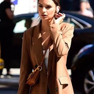 EMRATA ZARA BROWN TOFFEE BLAZER